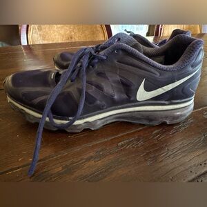 Nike Purple Athletic Sneakers with White Swoosh